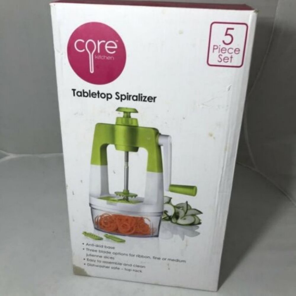 Core Kitchen 5pcs Tabletop Spiralizer Set salad fruit New in box - Picture 7 of 11